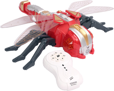 DUŻA WAŻKA ZDALNIE STEROWANA ROZPYLA MGŁĘ LED PILOT ROBOT R/C owad DRAKENA CZERWONA