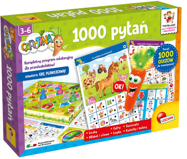Lisciani GRA 1000 PYTAŃ PIÓRO Mówi PL 94 GRY Edu  