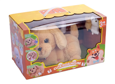 PIESEK INTERAKTYWNY +  2 SZCZENIAKI SZCZEKA NAGRYWA DŹWIĘKI PIES Akcesoria