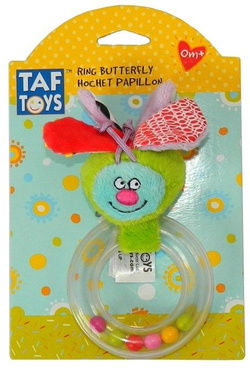 Taf Toys MIĘKKA GRZECHOTKA MOTYLEK green