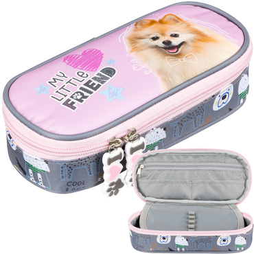 PIÓRNIK SASZETKA Z ORGANIZEREM Z PIESKIEM MY LITTLE FRIEND SWEET POMERANIAN