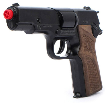 METALOWY PISTOLET NA KAPISZONY POLICJANTA KABURA GONHER 1125/6