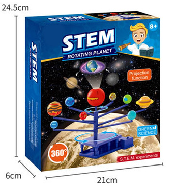 UKŁAD SŁONECZNY STEM OBROTOWY MODEL PROJEKTOR