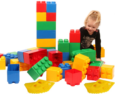 ZESTAW Klocki Budowlane GIGANT XXL 48el