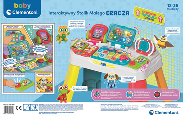 INTERAKTYWNY STOLIK MAŁEGO GRACZA EDUKACYJNY DLA DZIECI CLEMENTONI