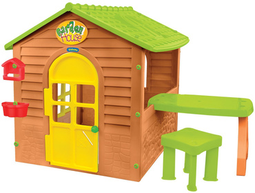 Mochtoys DOMEK DLA DZIECI ZE STOLIKIEM I STOŁECZKIEM