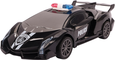 AUTO SPORTOWE BOJOWE STEROWANE POLICJA RC ŚWIATŁO CZARNY