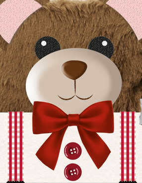 PAMIĘTNIK NA KŁÓDKĘ KLUCZYK 3D WŁOCHACZ PLUSZOWY MIŚ TEDDY BEAR St.Majewski