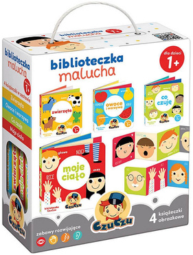 CzuCzu 4 książeczki BIBLIOTECZKA MALUCHA 12m.+