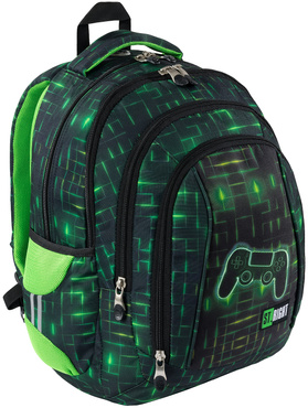 PLECAK SZKOLNY DLA CHŁOPCA 4 KOMORY BP-04 NEON PAD ST.RIGHT