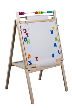 REGULOWANA TABLICA MAGNETYCZNA KREDOWA PAPIER LICZYDŁO 6W1 78-118cm