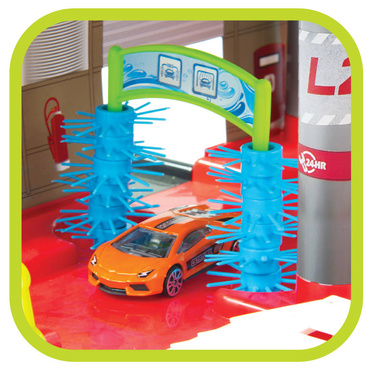  GARAŻ DLA DZIECI PARKING 3 POZIOMY TOR ZJAZDOWY WINDA STACJA + AUTO MOCHTOYS