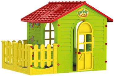 Mochtoys DUŻY DOMEK OGRODOWY Z TARASEM Płotkiem