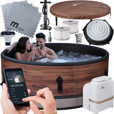 SPA OGRODOWE BASEN z HYDROMASAŻEM DUET DMUCHANE 6 osobowe OZON WIFI 2025