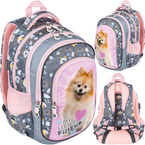 PLECAK TORNISTER SZKOLNY 4-KOMOROWY PIESEK MY LITTLE FRIEND BPL-58 SWEET POMERANIAN