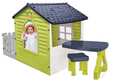 DOMEK OGRODOWY DLA DZIECI Z PŁOTKIEM I STOLIKIEM DUŻY XXL Mochtoys