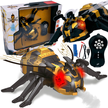 DUŻA PSZCZOŁĄ ZDALNIE STEROWANA ROZPYLA MGŁĘ LED PILOT R/C MIODYNKA