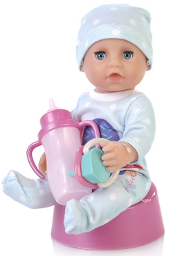 LALKA NATALIA BOBAS BORN BABY BUTELKA NOCNIK SIUSIA PIJE