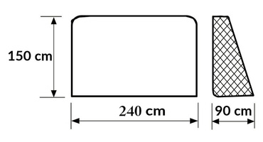 2 DUŻE METALOWE BRAMKI 240cm BRAMKA PIŁKARSKA SIATKA KOMPLET ZESTAW