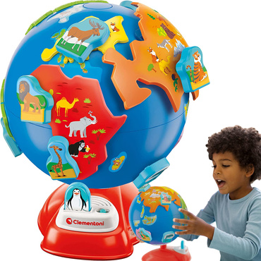 GLOBUS PRZEDSZKOLAKA INTERAKTYWNY EKUKACYJNY MÓWI PL CLEMENTONI