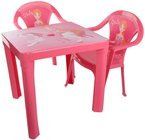 ZESTAW STOLIK + 2 KRZESŁA MEBELKI DLA DZIECI RÓŻ