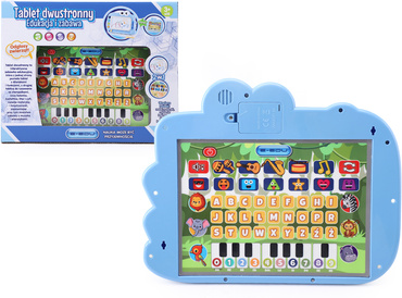 TABLET DLA DZIECI DWUSTRONNY PAD EDUKACYJNY 2w1 INTERAKTYWNY ZNIKOPIS po polsku E-EDU