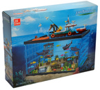 KLOCKI AKWARIUM WODNY ŚWIAT STATEK BADAWCZY 1519el POŚWIETLENIE LED