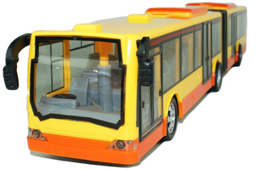DUŻY AUTOBUS STEROWANY RC PRZEGUBOWY miejski LED Akumulator USB