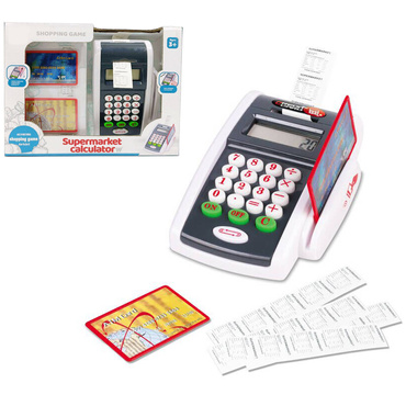 TERMINAL PŁATNICZY DLA DZIECI Z KALKULATOREM elektroniczny CZYTNIK KART