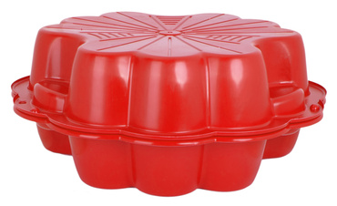 PIASKOWNICA Stokrotka WIELKA XXL ZAMYKANA 2W1 ZESTAW 2 sztuki 214 CM czerwona