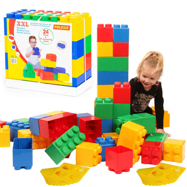 ZESTAW Klocki Budowlane GIGANT XXL 48el