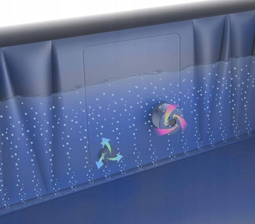 MSpa DUŻE SPA WANNA SZTYWNA PANELOWA OSLO 6os OZON HYDROMASAŻ WIFI LED + DOMEK OGRODOWY
