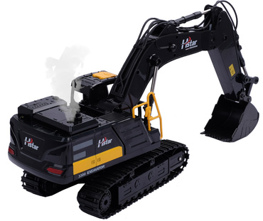 DUŻA KOPARKA ZDALNIE STEROWANA NA PILOTA RUCHOMA ŁYŻKA RC Akumulator USB PARA WODNA