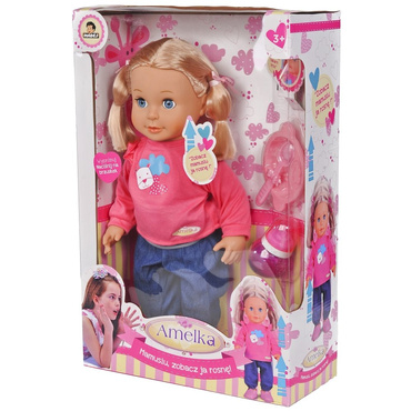 Lalka AMELKA MAMUSIU JA ROSNĘ Mówi PL ROŚNIE 42 cm