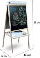 TABLICA 4w1 MAGNETYCZNA + KREDOWA + PAPIER GRATISY