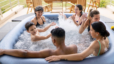 SPA OGRODOWE BASEN z HYDROMASAŻEM Tekapo DMUCHANE 6os. UVC MSpa