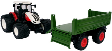 DUŻY TRAKTOR STEROWANY ŚWIATŁA RC CIĄGNIK USB