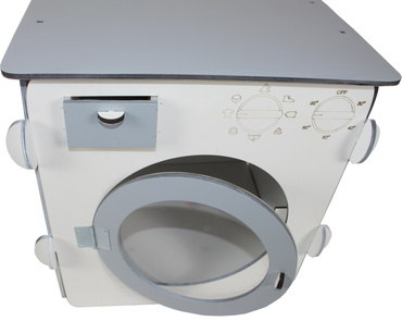 DUŻY DREWNIANY ZESTAW DO PRANIA DLA DZIECI PRALKA SUSZARKA DESKA AKCESORIA