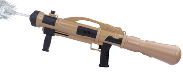 WIELKI PISTOLET NA WODĘ BAZOOKA 73cm SIKAWKA Pompa BROŃ WODNA 1100ml BEŻOWY