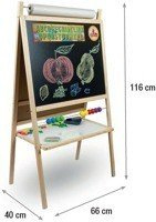 TABLICA 5w1 MAGNETYCZNA KREDOWA PAPIER LICZYDŁO