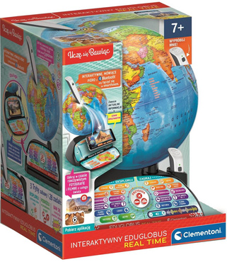 GLOBUS INTERAKTYWNY EDUGLOBUS DIGITAL REAL TIME APLIKACJA CLEMENTONI