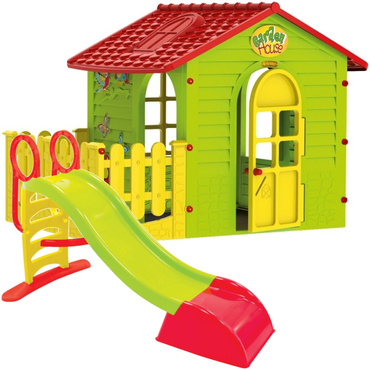 DOMEK + ZJEŻDŻALNIA 12603 + MOCHTOYS PLAC ZABAW