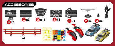 DUŻY TOR SAMOCHODOWY 3w1 Wyścigowy 320cm 2 AUTA AUDI R8 3 wersje toru LICENCJA AUDI
