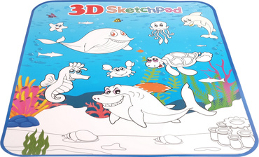 TABLICA DO RYSOWANIA 3D SZABLONY OKULARY ZESTAW 3W1