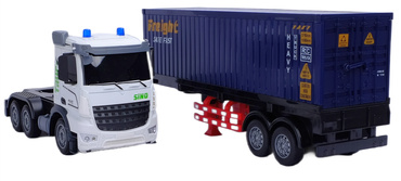 TIR DUŻA CIĘŻARÓWKA W WALIZCE ZDALNIE STEROWANA 52cm EFEKTY ŚWIATŁO DŹWIĘK USB