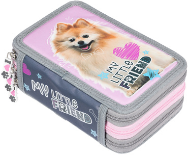 PIÓRNIK POTRÓJNY Z WYPOSAŻENIEM PC-05 SWEET POMERANIAN MY LITTLE FRIEND