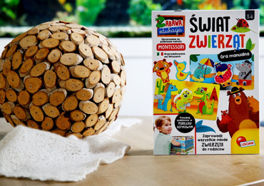 MONTESSORI GRA MANUALNA ŚWIAT ZWIERZĄT LIŚCIANI