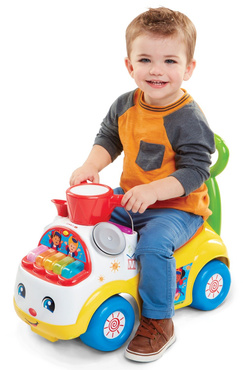 Fisher Price NOWY JEŹDZIK CHODZIK 3w1 MUZYCZNA PARADA ŻÓŁTY