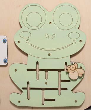 DOMEK MANIPULACYJNY SENSORYCZNY MONTESSORI TABLICA