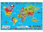 Russell MATA Edukacyjna MAPA ŚWIATA 92 x 62 cm